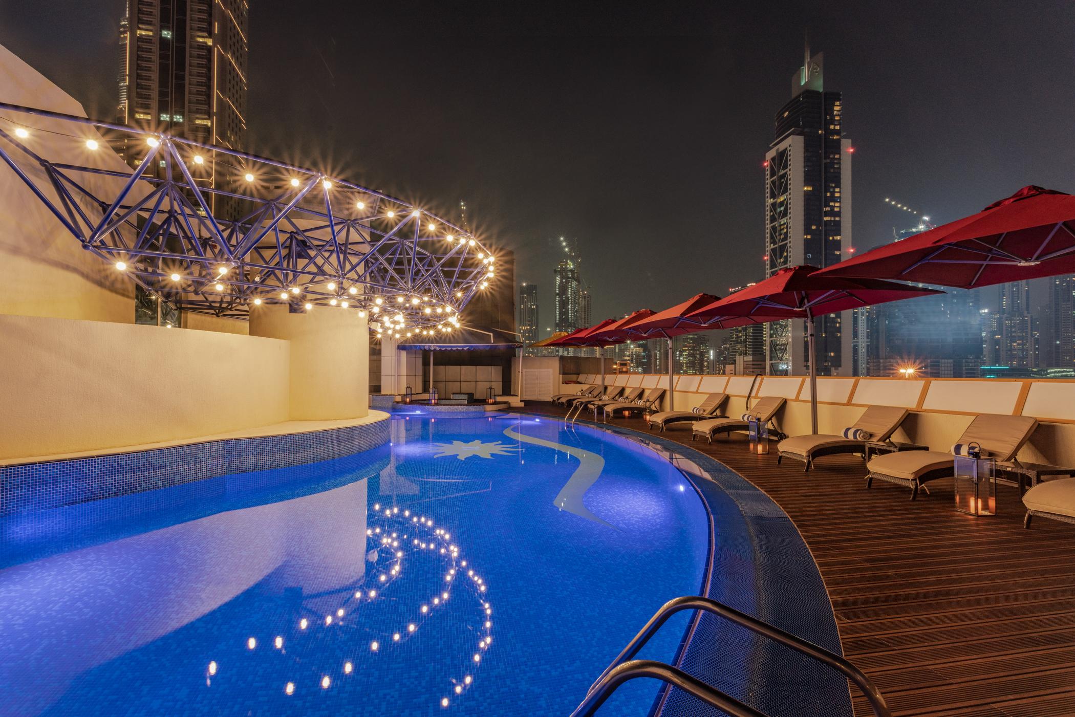 Leva Hotel Mazaya Centre Dubai Exterior foto